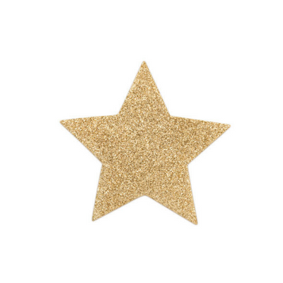 Pezonera brillante con diseño de estrella, disponible en varios colores.
