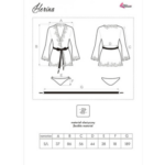 bata corta encaje negro