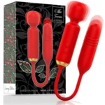 Varita de doble placer, Vibrador resistente al agua, Juguete sexual recargable, Vibrador para parejas