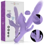 VVibrador triple estimulación, vibrador con succionador, vibrador con pulsador, , Vibrador resistente al agua, Vibrador recargable