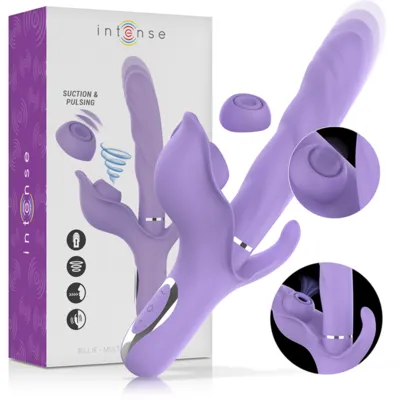 VVibrador triple estimulación, vibrador con succionador, vibrador con pulsador, , Vibrador resistente al agua, Vibrador recargable