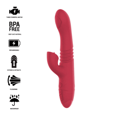 Vibrador vaginal, vibrador con lengua, vibrador con movimiento